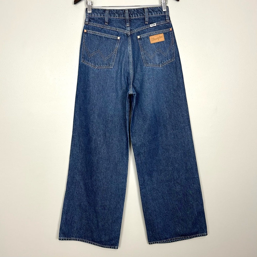 Wrangler Dark Blue Wide Leg Flare Jeans